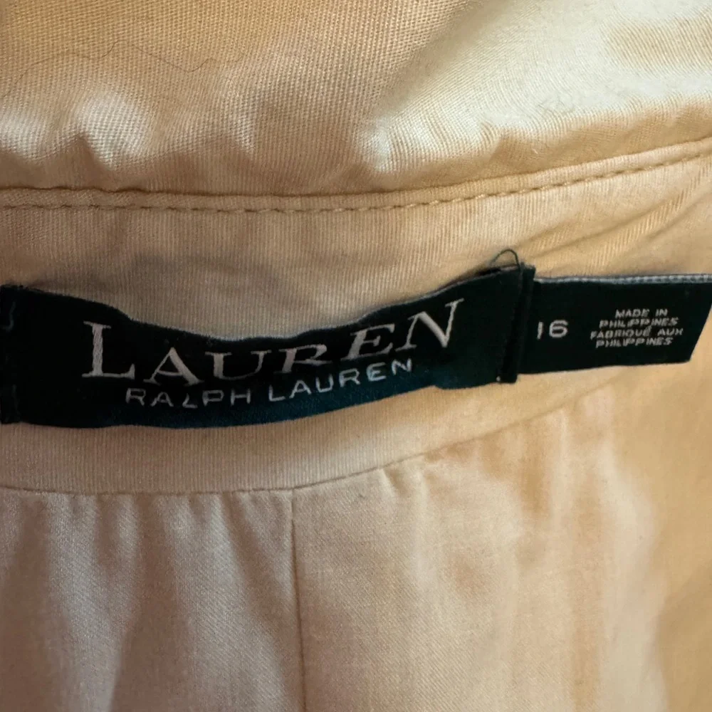 Ralph Lauren Khaki Sleeveless Dress 16 - Picture 6 of 6